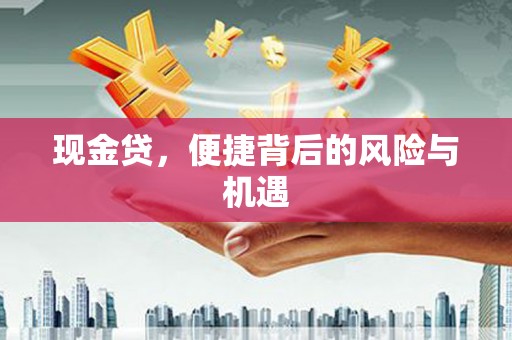 弋江现金贷，便捷背后的风险与机遇