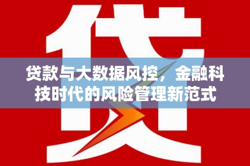 弋江贷款与大数据风控，金融科技时代的风险管理新范式