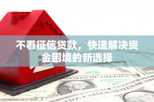 弋江不看征信贷款，快速解决资金困境的新选择