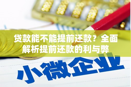 弋江贷款能不能提前还款？全面解析提前还款的利与弊