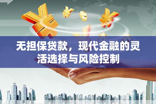 弋江无担保贷款，现代金融的灵活选择与风险控制