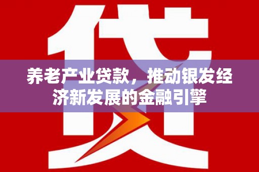 弋江养老产业贷款，推动银发经济新发展的金融引擎