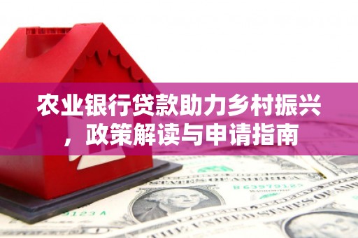 弋江农业银行贷款助力乡村振兴，政策解读与申请指南