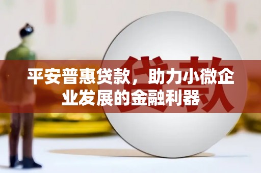弋江平安普惠贷款，助力小微企业发展的金融利器