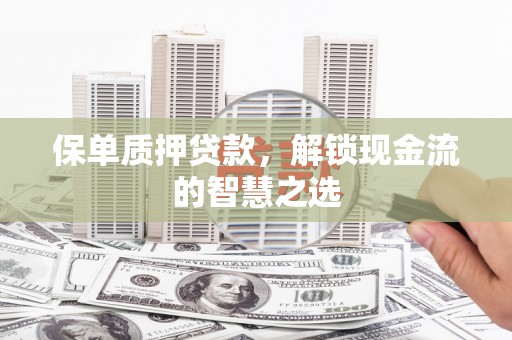 弋江保单质押贷款，解锁现金流的智慧之选