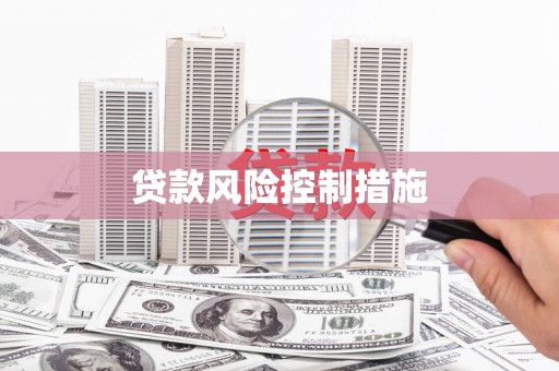 弋江贷款风险控制措施